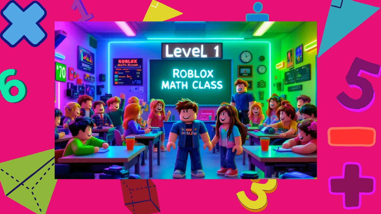 Roblox Math - Full Semester Curriculum & Tutoring Level 1